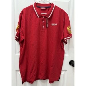 Bosco Sport Russia Men's Polo Casual Shirt Olympics Size 2XL Red NWT